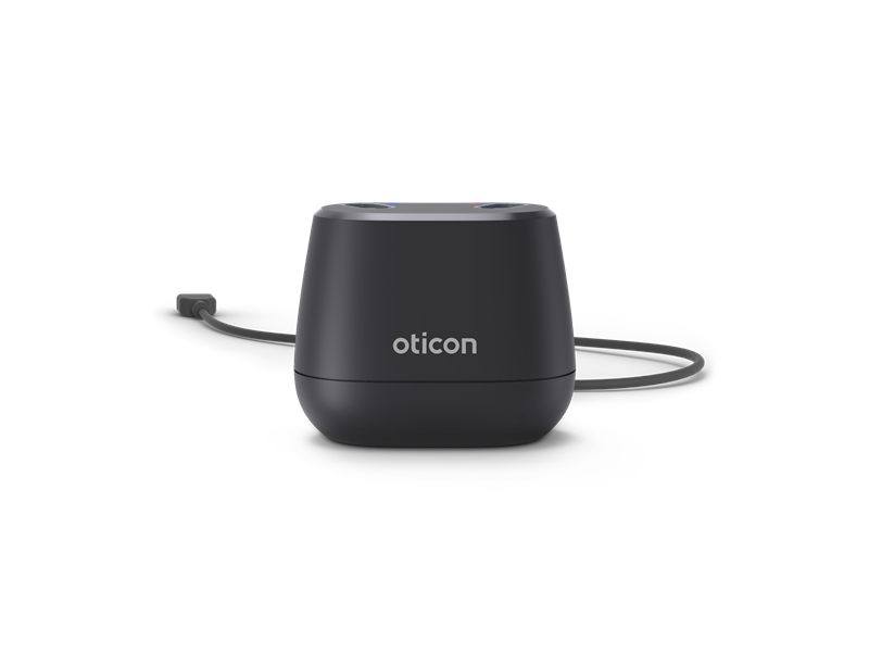 Chargeur de bureau Oticon pour Intent — visuel officiel